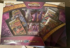 Coffret pokemon ancien Légendes Brillante Darkrai GX Chromatique 4 boosters FR