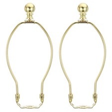 8 Pouce Lampe Harpe Trousse Épi Faîtage, 2 Set Détachable Abat-jour Support Doré