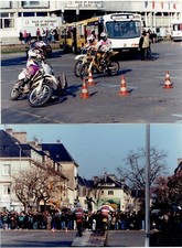 2 CARTES-PHOTOS SAINT LÔ (50) PROMOTION MOTO CROSS 1993 / Tirage limité