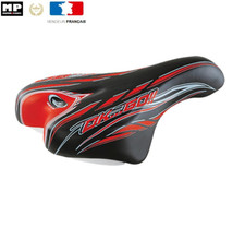 Selle Velo Enfant 14/16/20 pouces L 230 x l 150mm Couleur Noir / Rouge (Grappa)