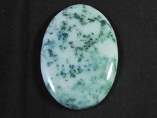 Agate mousse verte naturelle