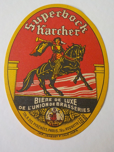Etiquette biere brasserie l - ,