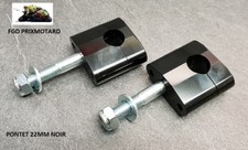 PONTET BRIDE DE GUIDON MOTO 22.2MM NOIR YAMAHA