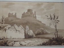 Superbe rare ancien dessin