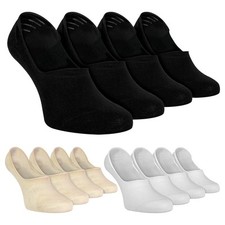 BambouBas - 4 Paires Chaussettes Basses Hommes Femmes