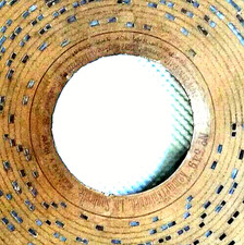 ORGAN disque HEROPHON organette carton disque carré orgue de rue Rare #0007