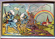 c. 1920 - JEU DE SOCIETE ANCIEN "LOTO DES PROVERBES" - SAUSSINE POILUS 14-18 WWI