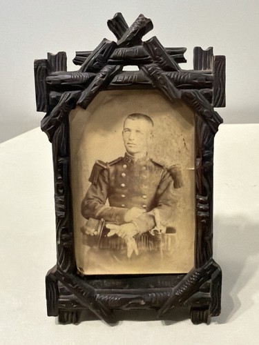 Ancien cadre photo bois - cadre,