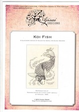 point de croix blackwork grille poisson