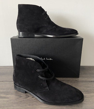 Paul Smith Cuir Noir Daim