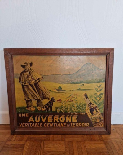 Affiche ancienne gentiane - ancienne,