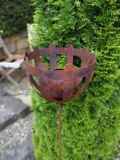 Torche de jardin en rouille