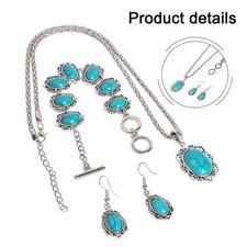 Lot de trois bijoux turquoise