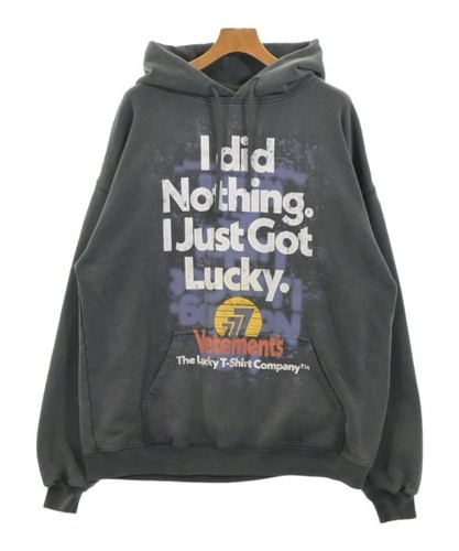 Vetements hoodies grayetc xs - vetements,