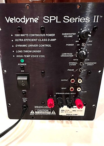 Velodyne subwoofer power - subwoofer,