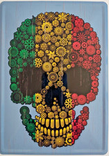 Plaque métal Flower Power