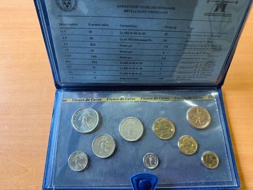 Coffret francs fleur coins - coffret, de