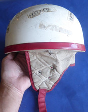 Ancien Casque De Motocycliste