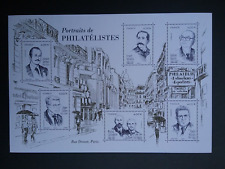 France bloc portraits de philatélistes Salon d'Automne 2024.