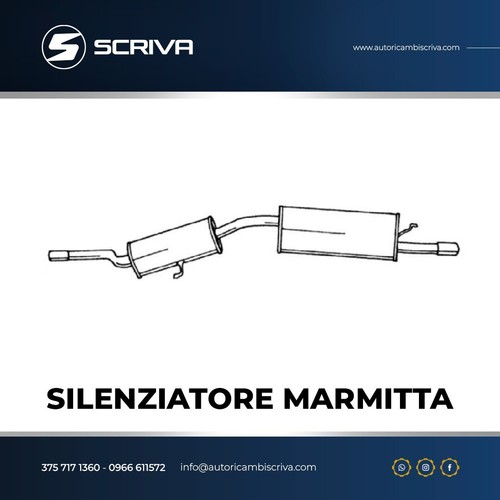 Muffler terminal fiat uno - uno, 50