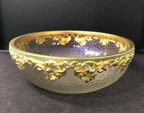 Coupe jatte verre irisé - /,