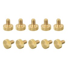 10Pcs Laiton Bouton Moleté