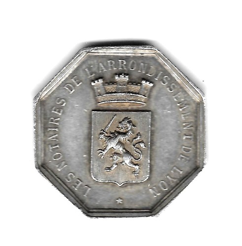 Jeton argent des notaires - argent,