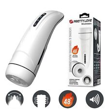 Masturbateur Homme Automatique Electrique Vibrant Chauffant Langue Sextoy Homme