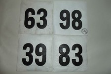 (26) 4 ANCIEN DOSSARD DE COUREUR CYCLISTE COURSE TOUR VÉLO BOURBOURG FRANCE 1970