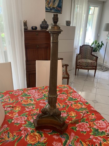 Pied lampe bronze empire - bronze,