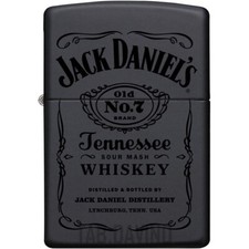 Zippo Briquet Jack Daniels Old NO.7 60001369 Noir zippo Original Amérique