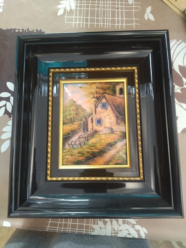 Tableau emaux sur porcelaine - tableau,