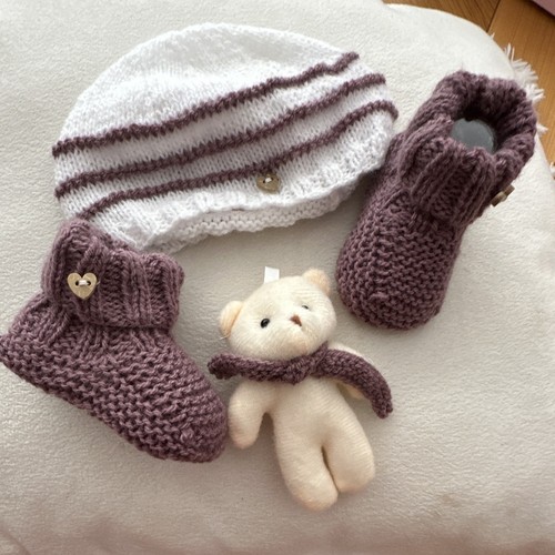 Chaussons bébé tricot