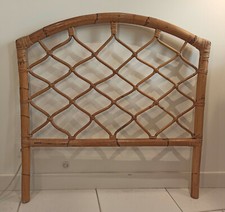 Tête de lit en rotin vintage