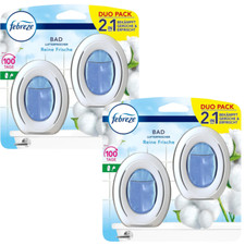 2 X Duo Pack Febreze Assanisseur D'Air Pure Frais Bain Et Wc Dosateur de Parfum