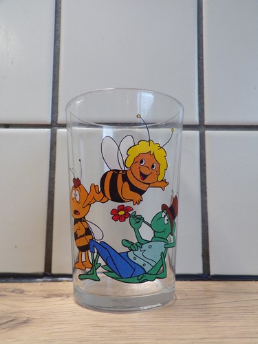 Verre moutarde vintage maya - verre, à