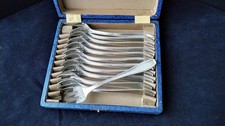 12 fourchettes à huitres métal argenté SFAM  Modèle Lancel   NOUVEAU