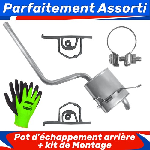 Pot échappement arrière - pot,