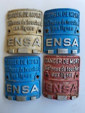 Lot plaques alu bombées - plaques,