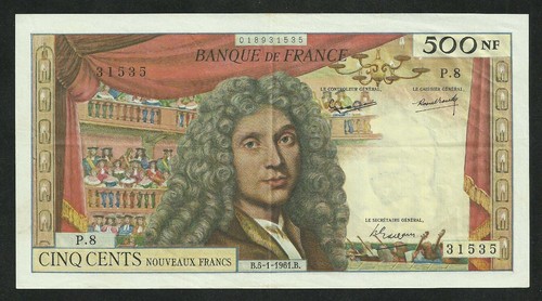 500 francs molière - francs,