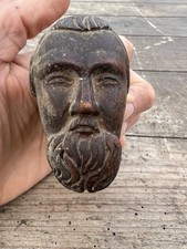 Pommeau de Canne Art Populaire Visage Homme XIX Eme