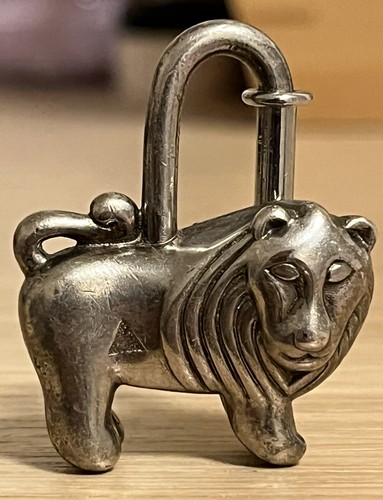 Lion hermès laiton plaqué - lion, en
