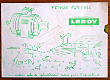 BUVARD - LEROY MOTEUR AGRICOLE AGRICULTURE DOUCET CHALAIS DORDOGNE ILLUSTRATEUR