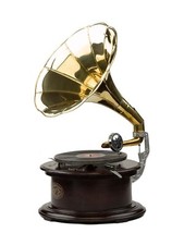 Gramophone avec pavillon pour
