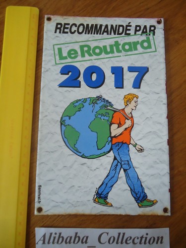 Plaque émaillée guide - plaque,