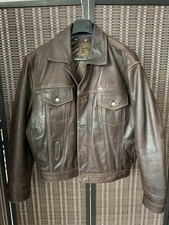 Redskins Blouson Cuir Trucker Doublure Taille L