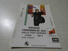 ticket billet used stub place concert PAUL Mc CARTNEY WORLD TOUR  1989 LYON