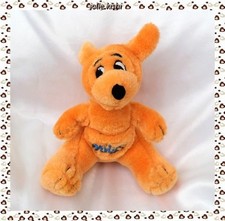 Doudou Peluche Kangourou Assis Orange Walibi