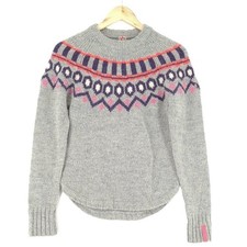 Kari Traa Vintage Nordic Jumper Norvégien Pull Laine Alpaga Femme Zn3 Taille XS