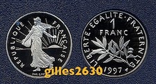 FDC : 1 franc semeuse 1997 neuve de coffret BE